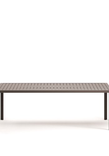 KAVE HOME Culip havebord, rektangulr - brun aluminium (220x100)