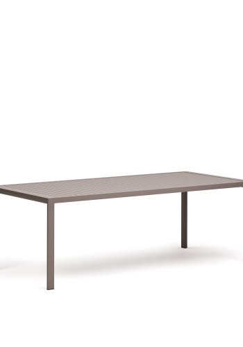 KAVE HOME Culip havebord, rektangulr - brun aluminium (220x100)