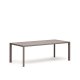 KAVE HOME Culip havebord, rektangulr - brun aluminium (220x100)