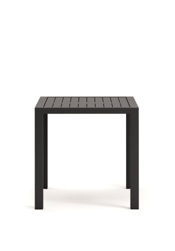 KAVE HOME Culip havebord, kvadratisk - gr aluminium (77x77)