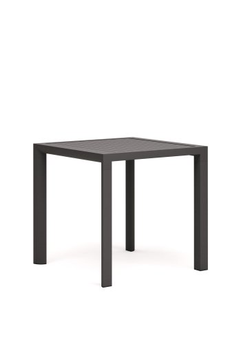 KAVE HOME Culip havebord, kvadratisk - gr aluminium (77x77)