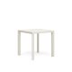 KAVE HOME Culip havebord, kvadratisk - hvid aluminium (77x77)