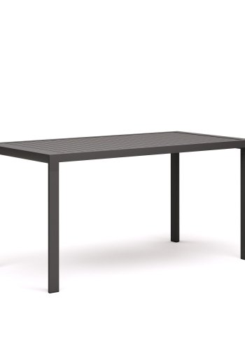 KAVE HOME Culip havebord, rektangulr - gr aluminium (150x77)