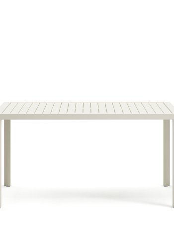 KAVE HOME Culip havebord, rektangulr - hvid aluminium (150x77)