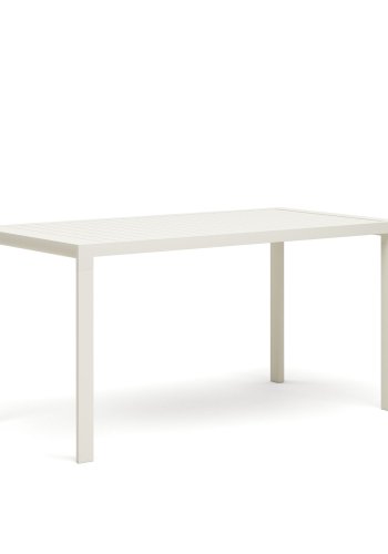 KAVE HOME Culip havebord, rektangulr - hvid aluminium (150x77)