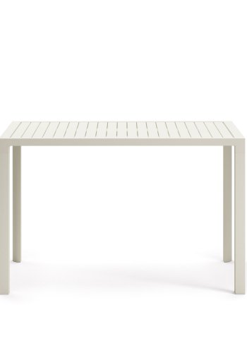 KAVE HOME Culip udendrs barbord, rektangulr - hvid aluminium (150x77)