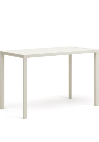 KAVE HOME Culip udendrs barbord, rektangulr - hvid aluminium (150x77)