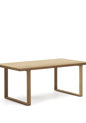 KAVE HOME Canadell havebord, rektangulr - natur genbrugs teaktr (180x90)