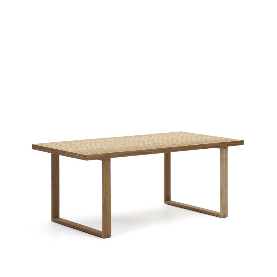 KAVE HOME Canadell havebord, rektangulr - natur genbrugs teaktr (180x90)