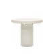 KAVE HOME Aiguablava spisebord, rund - hvid cement (90)