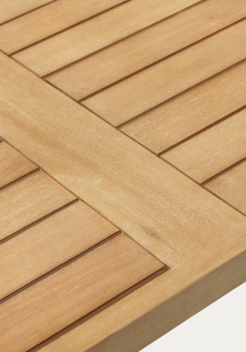 KAVE HOME Maset havebord, rektangulr - natur eukalyptustr (220x100)