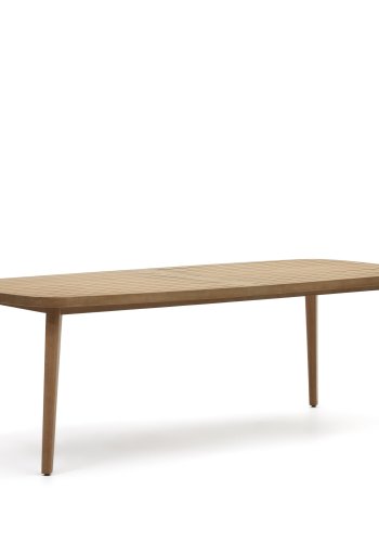 KAVE HOME Maset havebord, rektangulr - natur eukalyptustr (220x100)