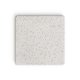 KAVE HOME Saura hjbarbord i hvid terrazzo med hvid terrazzoplade, 95 x 70 x 70 cm