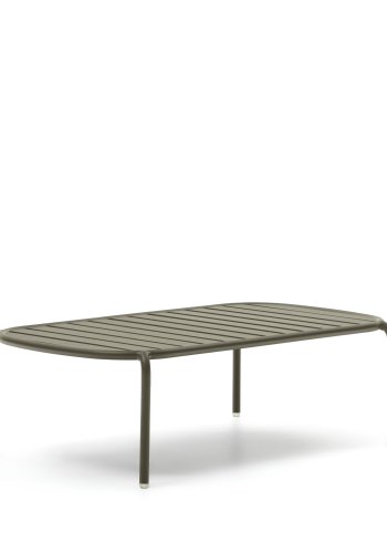 KAVE HOME Joncols havebord, rektangulr - grn aluminium (113x65)