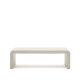 KAVE HOME Aiguablava sofabord, rektangulr - hvid cement (135x65)