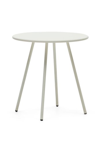 KAVE HOME Montjoi havebord, rund - hvid stl (70)