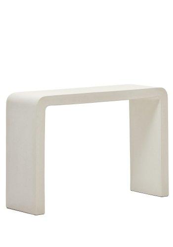 KAVE HOME Aiguablava konsolbord, rektangulr - hvid cement (120x80)