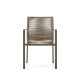 KAVE HOME Culip havestol, m. armln - beige reb og brun aluminium