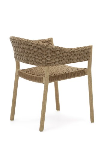 KAVE HOME Pola havestol, m. armln - natur syntetisk flet og eukalyptustr