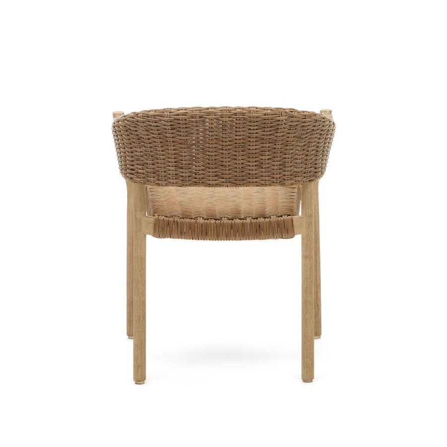 KAVE HOME Pola havestol, m. armln - natur syntetisk flet og eukalyptustr