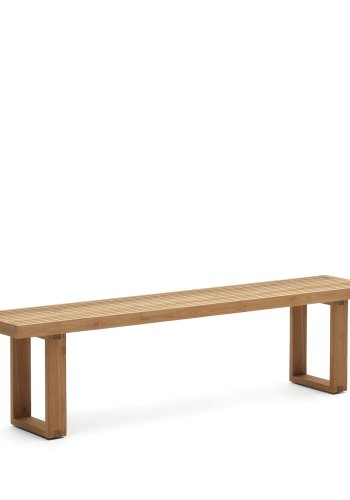 KAVE HOME Canadell udendrs bnk, rektangulr - natur genbrugs teaktr (210x35)