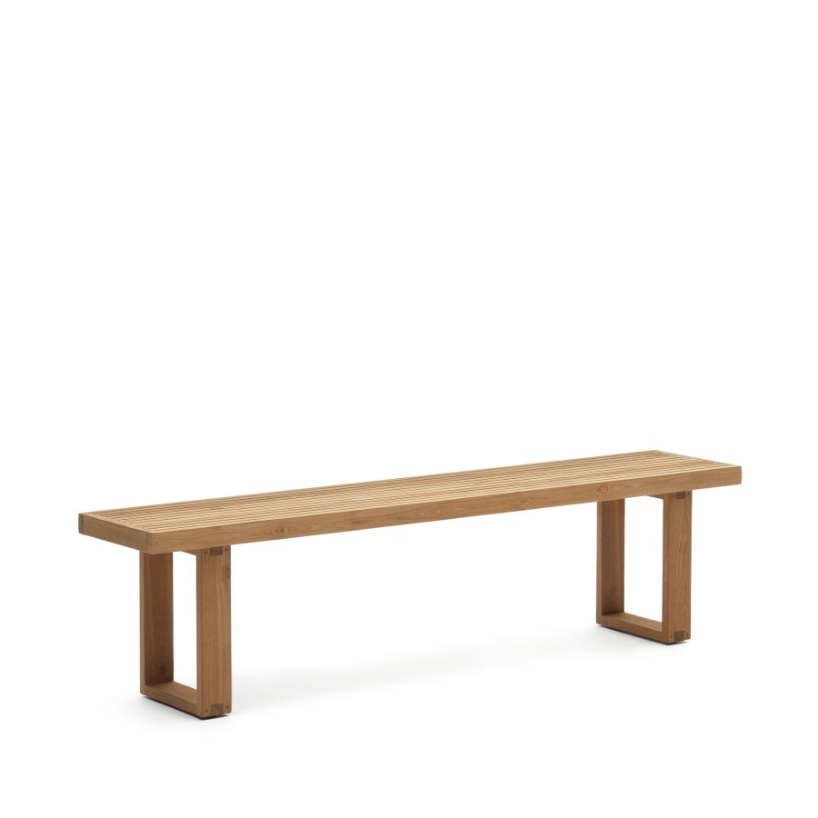 KAVE HOME Canadell udendrs bnk, rektangulr - natur genbrugs teaktr (210x35)