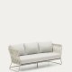KAVE HOME Saconca udendrs 3-personers sofa i tovsnor og gr galvaniseret stl 189cm