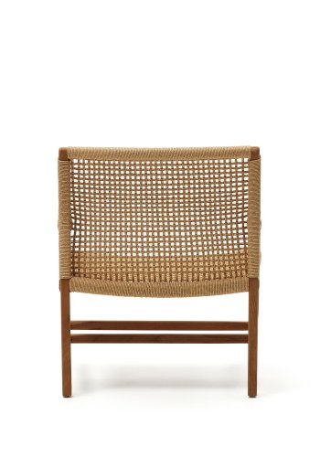 KAVE HOME Sabolla havestol, m. armln - natur syntetisk flet og teaktr