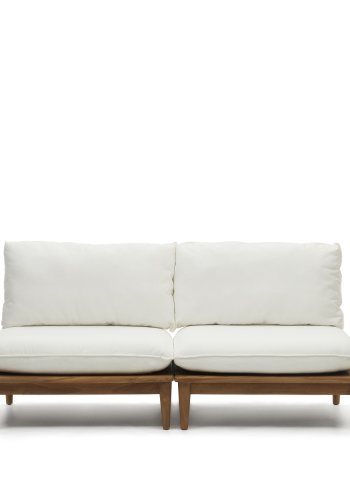 KAVE HOME Portitxol modulr udendrs lnestol, m. hynder - natur teaktr (st med 2)