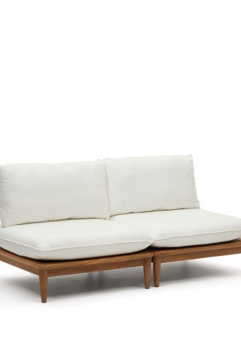 KAVE HOME Portitxol modulr udendrs lnestol, m. hynder - natur teaktr (st med 2)