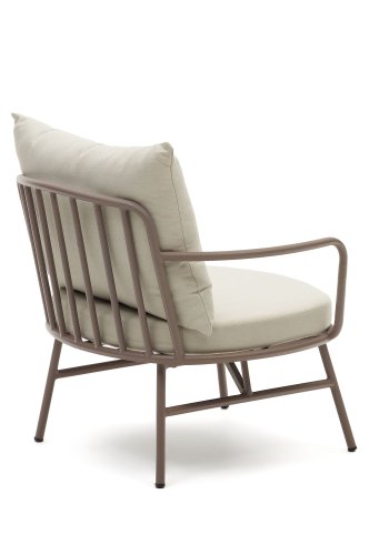 KAVE HOME  KAVE HOME Bramant lnestol, m. armln og stofhynder - mauve stl