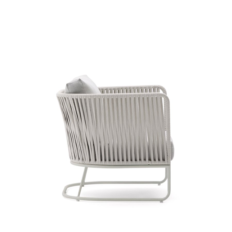 KAVE HOME Saconca udendrs lnestol i tovsnor og grgalvaniseret stl