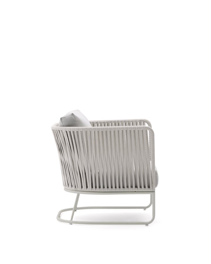 KAVE HOME Saconca udendrs lnestol i tovsnor og grgalvaniseret stl