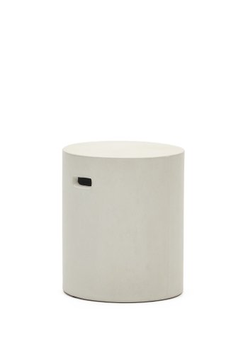 KAVE HOME Aiguablava fodsttte, rund - hvid cement (37)