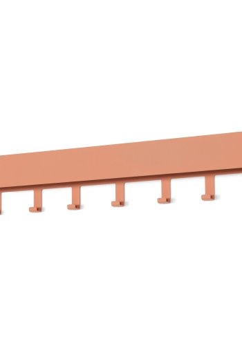 SPINDER DESIGN Dax Play 7 knagerkke, m. 7 knager og hylde - clay terra stl