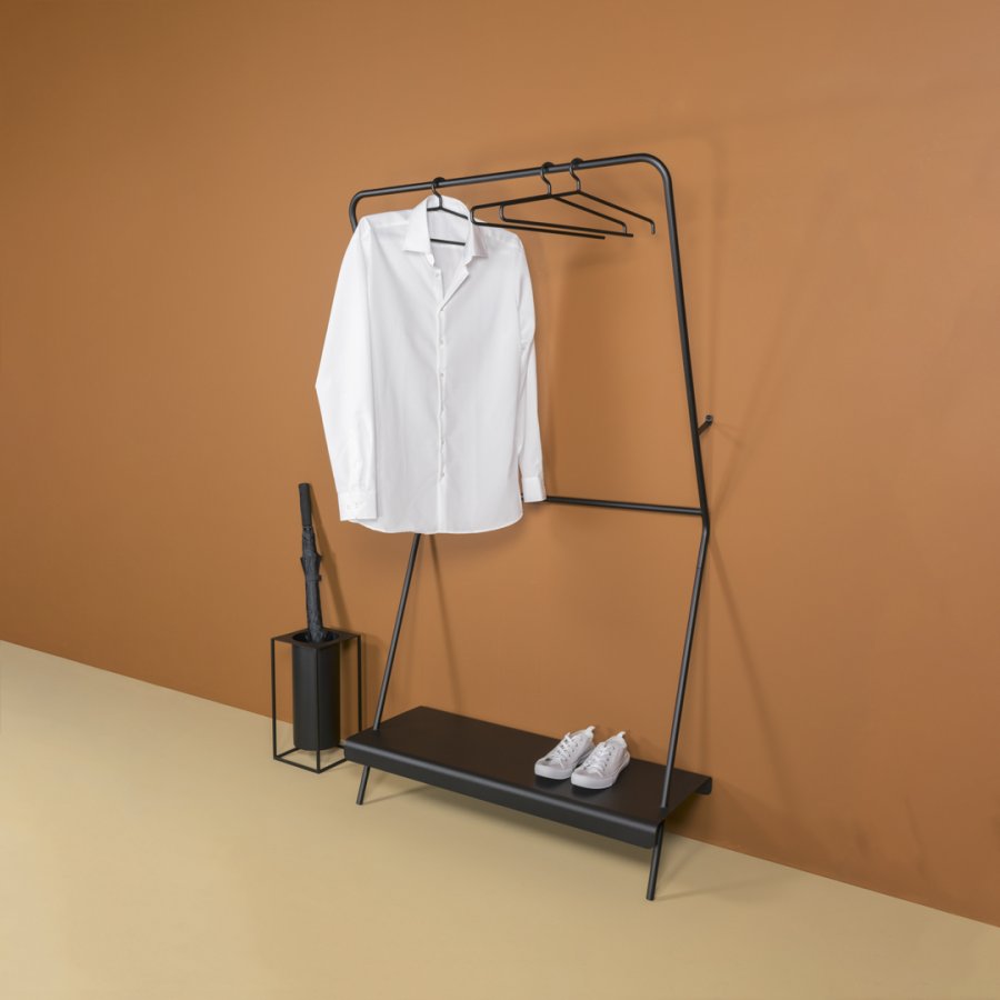 TORNA DESIGN James tjstativ, m. hylde - sort stl (B:91,5)