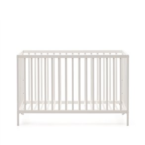 KAVE HOME Shantal massiv asketr tremmeseng i hvid finish, 60 x 120 cm