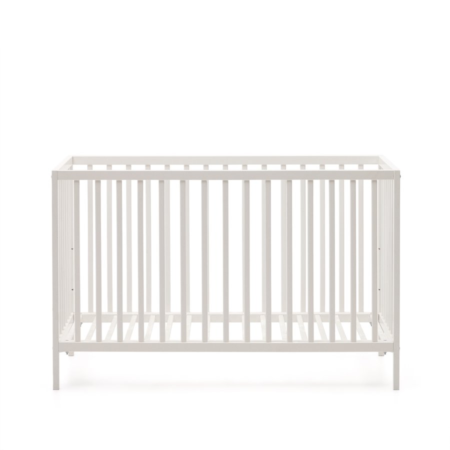 KAVE HOME Shantal massiv asketr tremmeseng i hvid finish, 60 x 120 cm