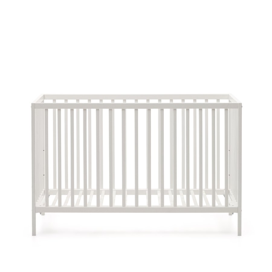 KAVE HOME Shantal massiv asketr tremmeseng i hvid finish, 60 x 120 cm