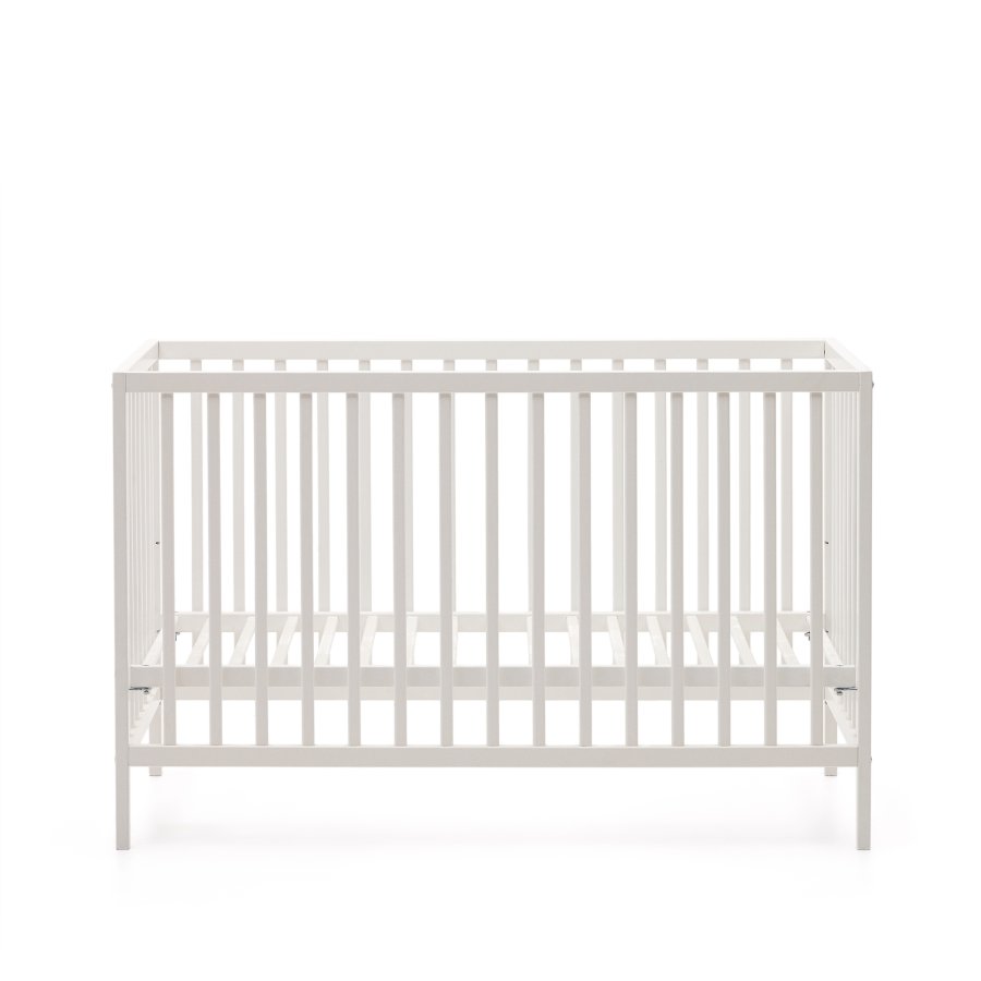 KAVE HOME Shantal massiv asketr tremmeseng i hvid finish, 60 x 120 cm