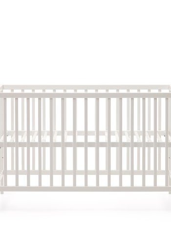 KAVE HOME Shantal massiv asketr tremmeseng i hvid finish, 60 x 120 cm