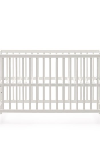 KAVE HOME Shantal massiv asketr tremmeseng i hvid finish, 60 x 120 cm