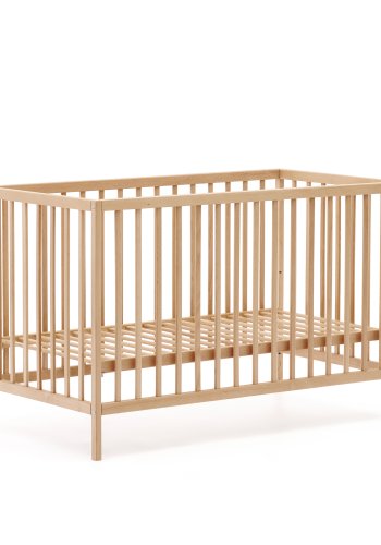 KAVE HOME Shantal massiv asketr tremmeseng i naturlig finish, 60 x 120 cm