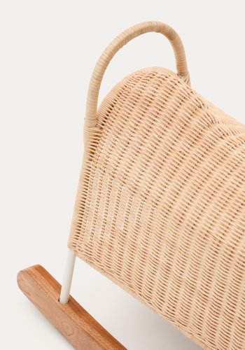  KAVE HOME Bamban gyngehest - natur rattan og natur tr