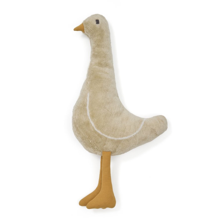 KAVE HOME Milu beige, gseformet, bomuldspude, 50 cm