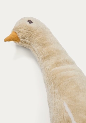 KAVE HOME Milu beige, gseformet, bomuldspude, 50 cm