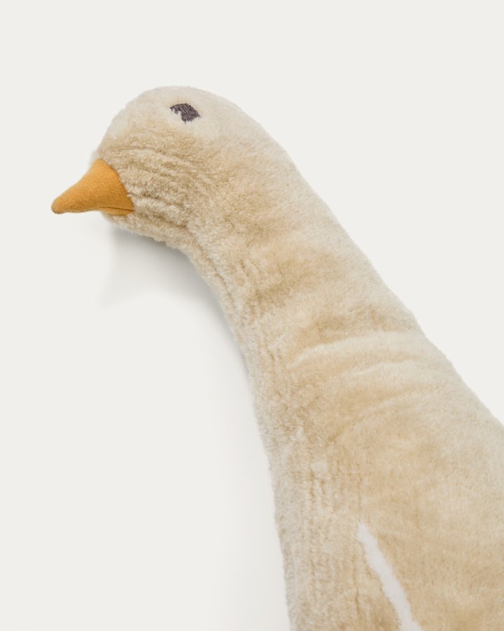 KAVE HOME Milu beige, gseformet, bomuldspude, 50 cm