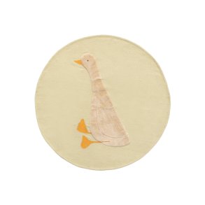 KAVE HOME Milu grn, 100% bomuldstppe med gsetrk, 100 cm