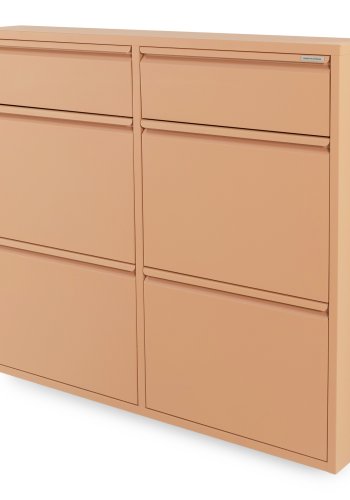 SPINDER DESIGN BILLY 6 skoskab, m. 6 lger - clay terra stl