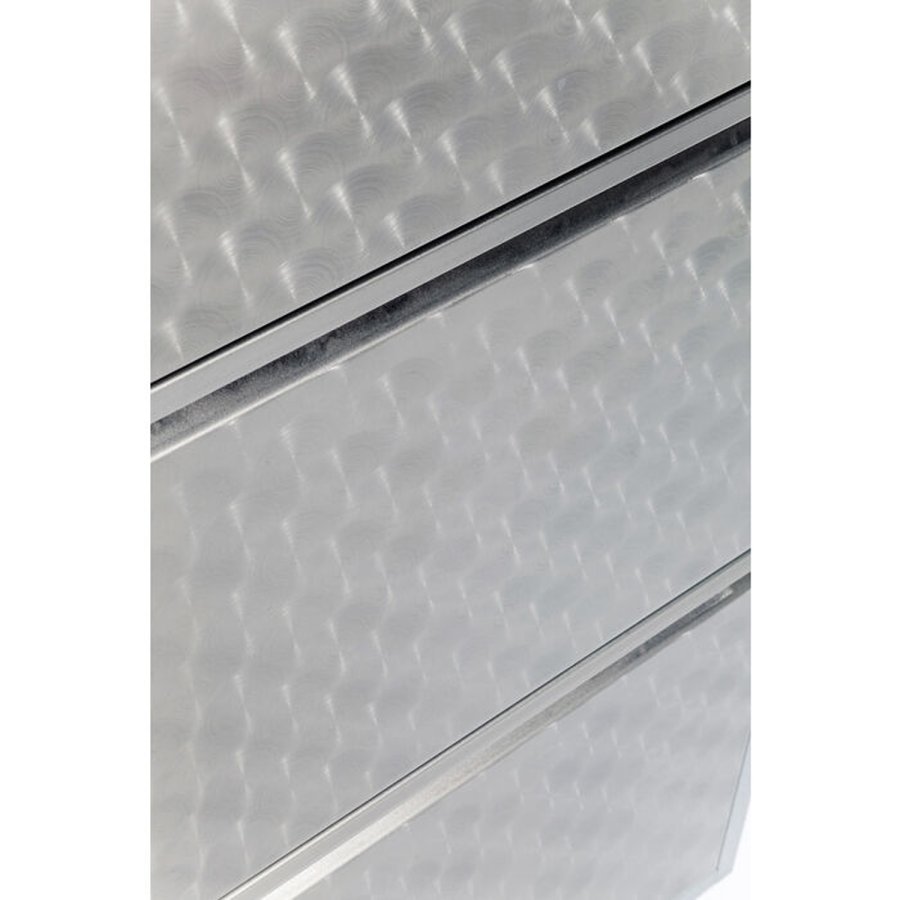 KARE DESIGN Shoe Container Caruso 3 Silver brushed (MO)